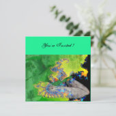 KWEEFSELS, groen geel zwart Kaart (Staand voorkant)