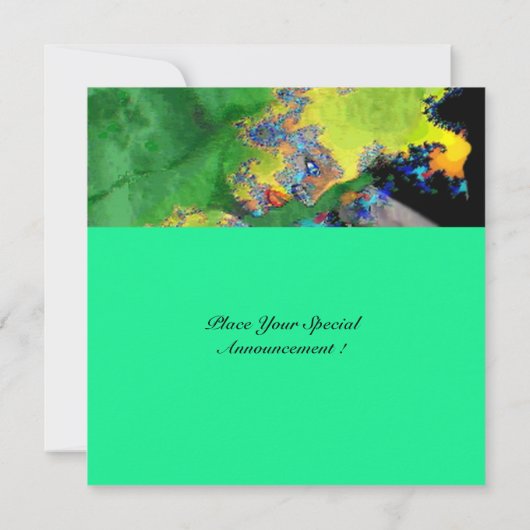 KWEEFSELS, groen geel zwart Kaart (Achterkant)