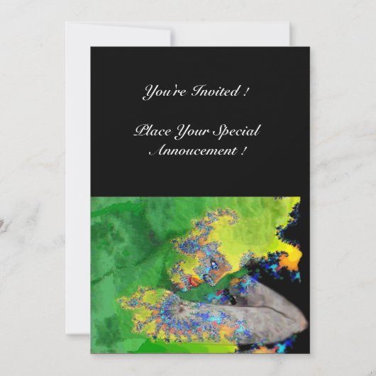 KWEEFSELS, groen geel zwart Kaart (Voorkant)