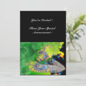 KWEEFSELS, groen geel zwart Kaart (Staand voorkant)