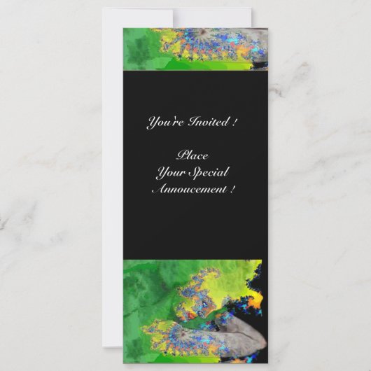 KWEEFSELS, groen geel zwart Kaart (Voorkant)