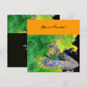 KWEEFSELS, groen geel zwart sinaasappel Kaart (Voorkant / Achterkant)