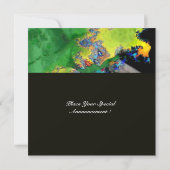 KWEEFSELS, groen geel zwart sinaasappel Kaart (Achterkant)