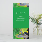 KWEEFSELS, groen geel zwart sinaasappel Kaart (Staand voorkant)