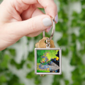 KWEEFSELS, groen geel zwart Sleutelhanger (Hand)