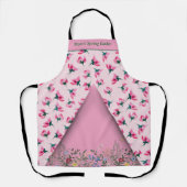 Kweek Delicate Roze Bloesem Tuin Schort (Voorkant)