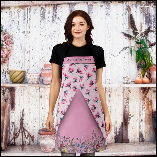 Kweek Delicate Roze Bloesem Tuin Schort
