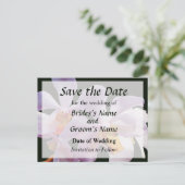 Kweek Delicate Roze Orchideeën Aankondigingskaart (Staand voorkant)