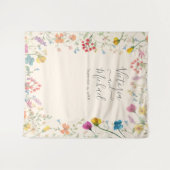 Kweek delicate wilde bloemen voor een bruiloft wandkleed (Voorkant (horizontaal))