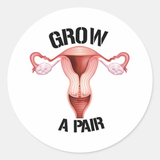 Kweek een paar eierstokken ronde sticker (Voorkant)