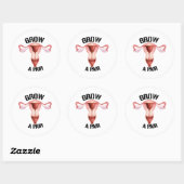 Kweek een paar eierstokken ronde sticker (Vel)
