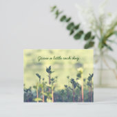 Kweek elke dag een beetje Inspirerend schiet green Briefkaart (Staand voorkant)