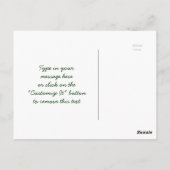 Kweek elke dag een beetje Inspirerend schiet green Briefkaart (Achterkant)