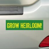 Kweek erfgoed! bumpersticker (Op auto)