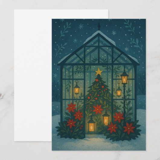 Kweek je eigen kerst feestdagenkaart (Voorkant / Achterkant)