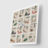 Kweek je eigen keuken vierkante klok (Hoek)