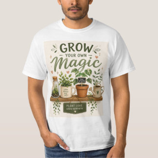 Kweek Je Eigen Magie | Mini Tuin Esthetische Plant T-shirt