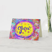 Kweek Kleur Whimsical  Bloemengeel Kaart (Voorkant)