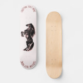 Kweek Paard Aangepaste Tekst Skateboard (Voorkant)
