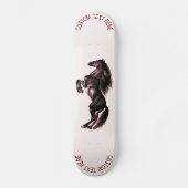 Kweek Paard Aangepaste Tekst Skateboard (Voorkant)