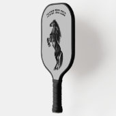 Kweek Paard Pickleball Paddle met aangepaste tekst (Links)