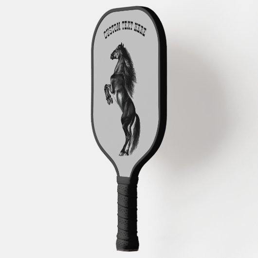 Kweek Paard Pickleball Paddle met aangepaste tekst (Links)
