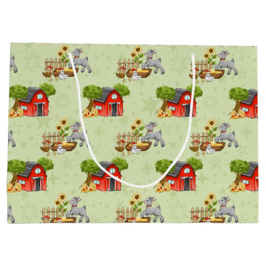 kweekdieren met betonnen partijpatronen groot cadeauzakje (Achterkant)