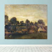 Kweekdorp in Twilight (1884) Canvas Afdruk (Insitu (Houten vloer))