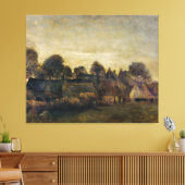 Kweekdorp in Twilight (1884) Canvas Afdruk (Insitu (Woonkamer))