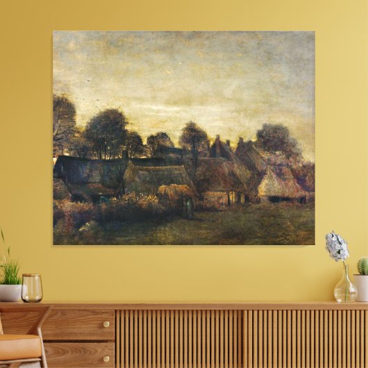 Kweekdorp in Twilight (1884) Canvas Afdruk (Insitu (Woonkamer))