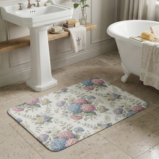 Kweekkleurige Hortensia Bloemen Badmat