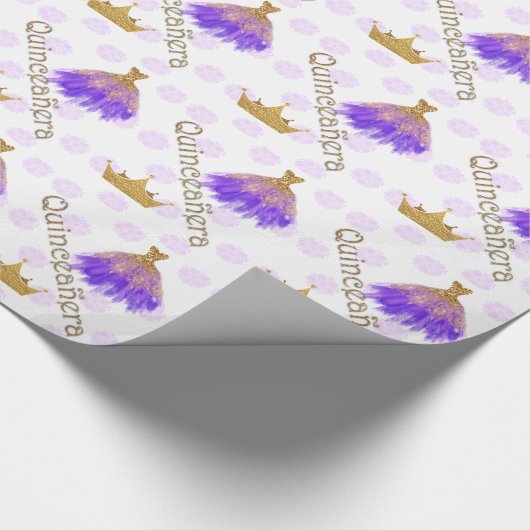 Kweekpapier van Quinceanera Cadeaupapier (Hoek)