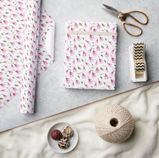 Kweekse Magnoliabloesem Cadeaupapier (Crafts)