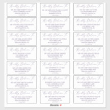 Kweekse pruim purperen gastadreslabels