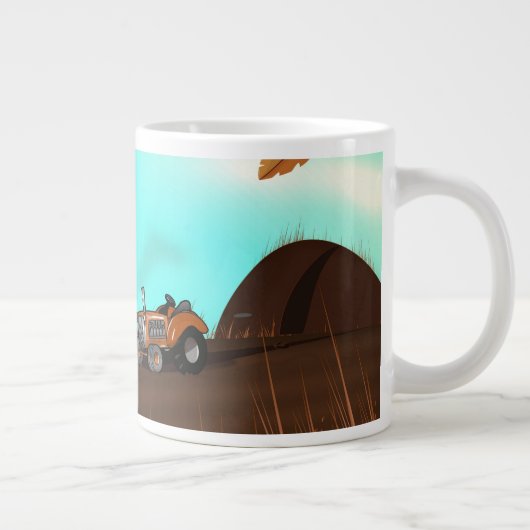  kweektractor grote koffiekop (Rechts)