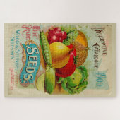 kweekvat plantaardig zaaigoed, kleurrijk legpuzzel (Horizontaal)