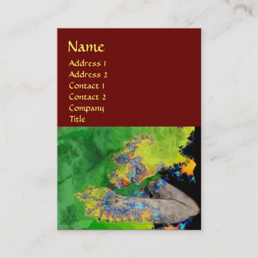 KWEEKVIBRATIES, rood-bruin Visitekaartje (Voorkant)