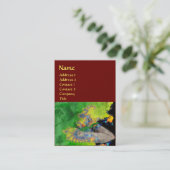 KWEEKVIBRATIES, rood-bruin Visitekaartje (Staand voorkant)