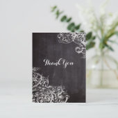 kweekvijver - flourls - monogram karton briefkaart (Staand voorkant)