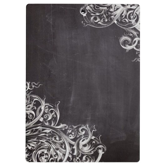 kweekvijver - flourls - monogram karton klembord (Achterkant)