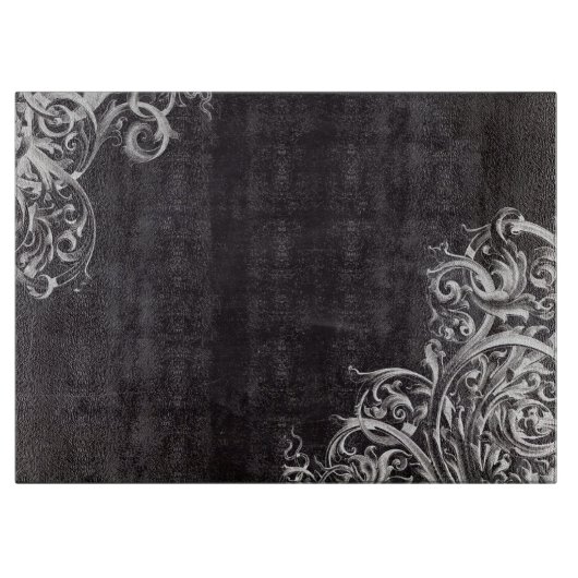 kweekvijver - flourls - monogram karton snijplank (Voorkant)