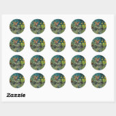 kweekvijver ronde sticker (Vel)
