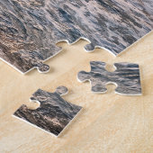 Kweekzand strand zonsondergang legpuzzel (Zijkant)