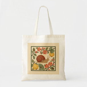 Kweepeerboom Slakken Folk Art Canvas Tas