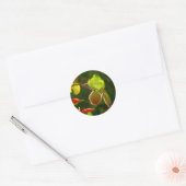 Kweeperen fruit op boom ronde sticker (Envelop)