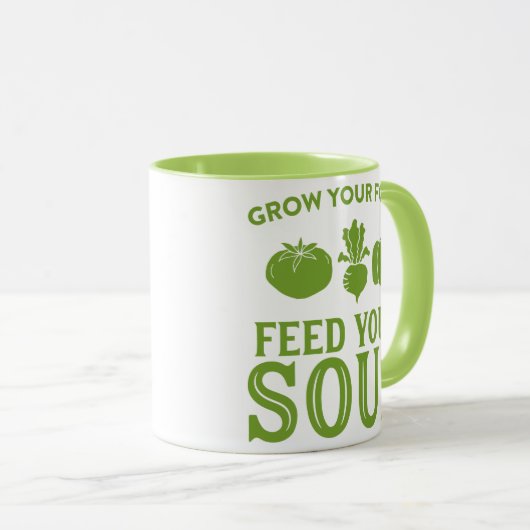 KWEKEN UW VOEDSEL voeden uw ziel Mok (Voorkant rechts)