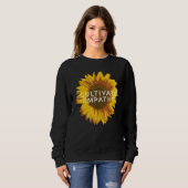 Kweken van empathie Retro Distress Sunflower Trui (Voorkant volledig)
