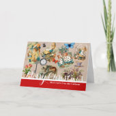 Kwekerij Alice Kleurrijke jaren 1800 Classic Wonde Feestdagen Kaart (Voorkant)