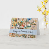 Kwekerij Alice Kleurrijke jaren 1800 Classic Wonde Kaart (Gele Bloem)