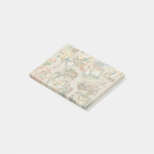 Kwekerij Alice Kleurrijke jaren 1800 Classic Wonde Post-it® Notes (Schuin)